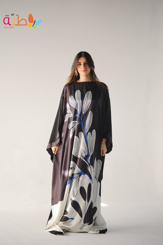 Abaya Mix satin and viscose