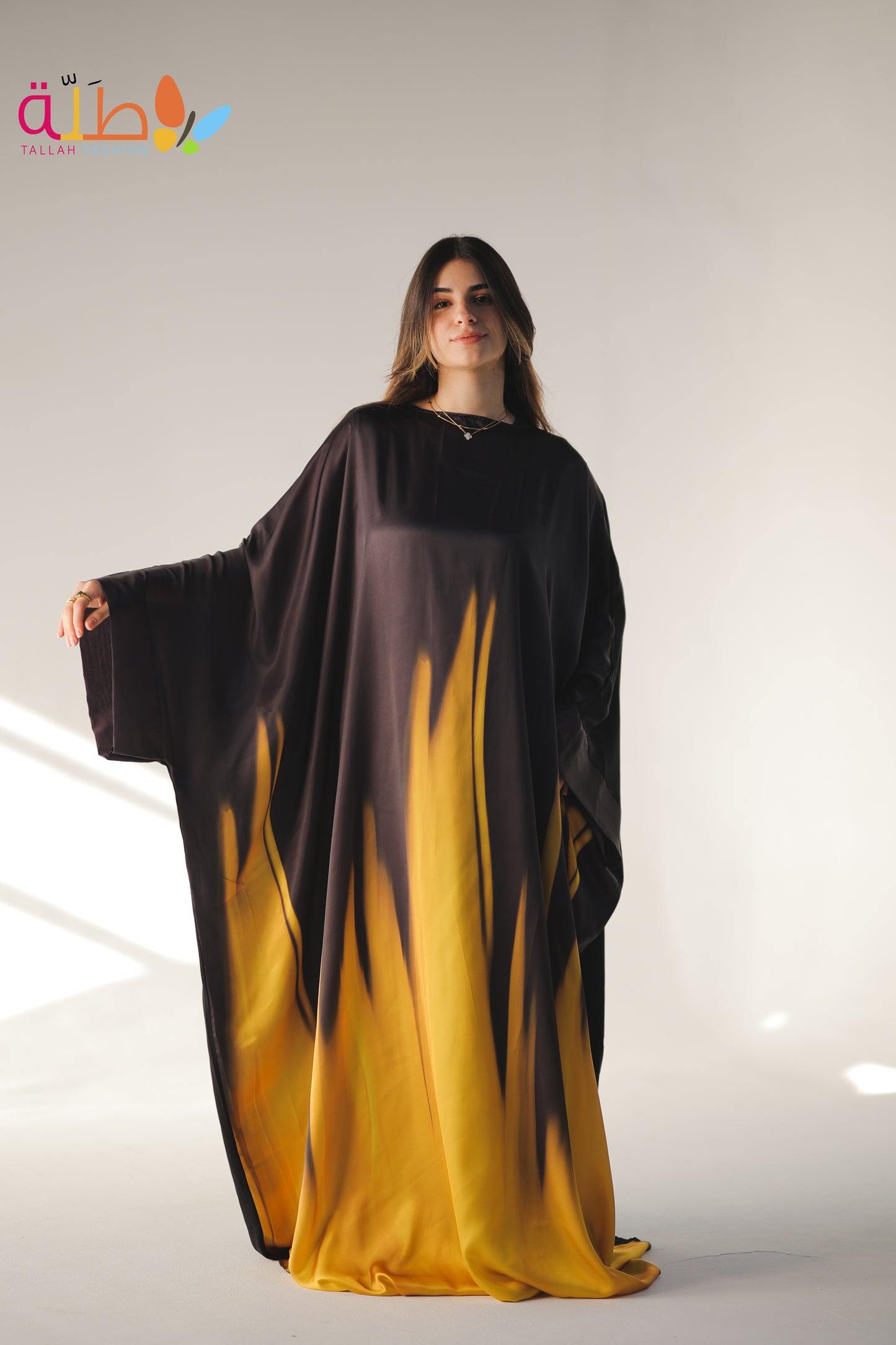 Abaya Mix Satin and viscose