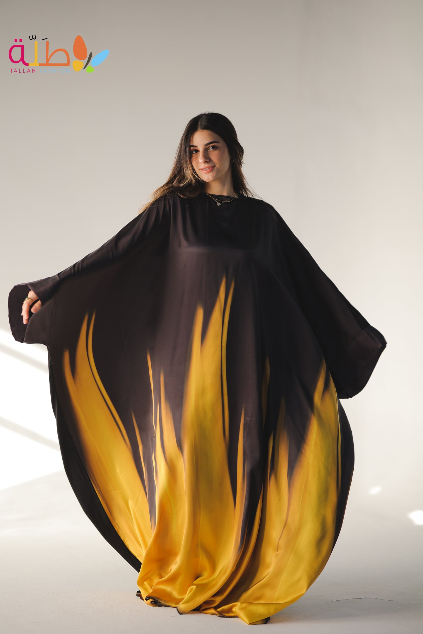 Abaya Mix Satin and viscose