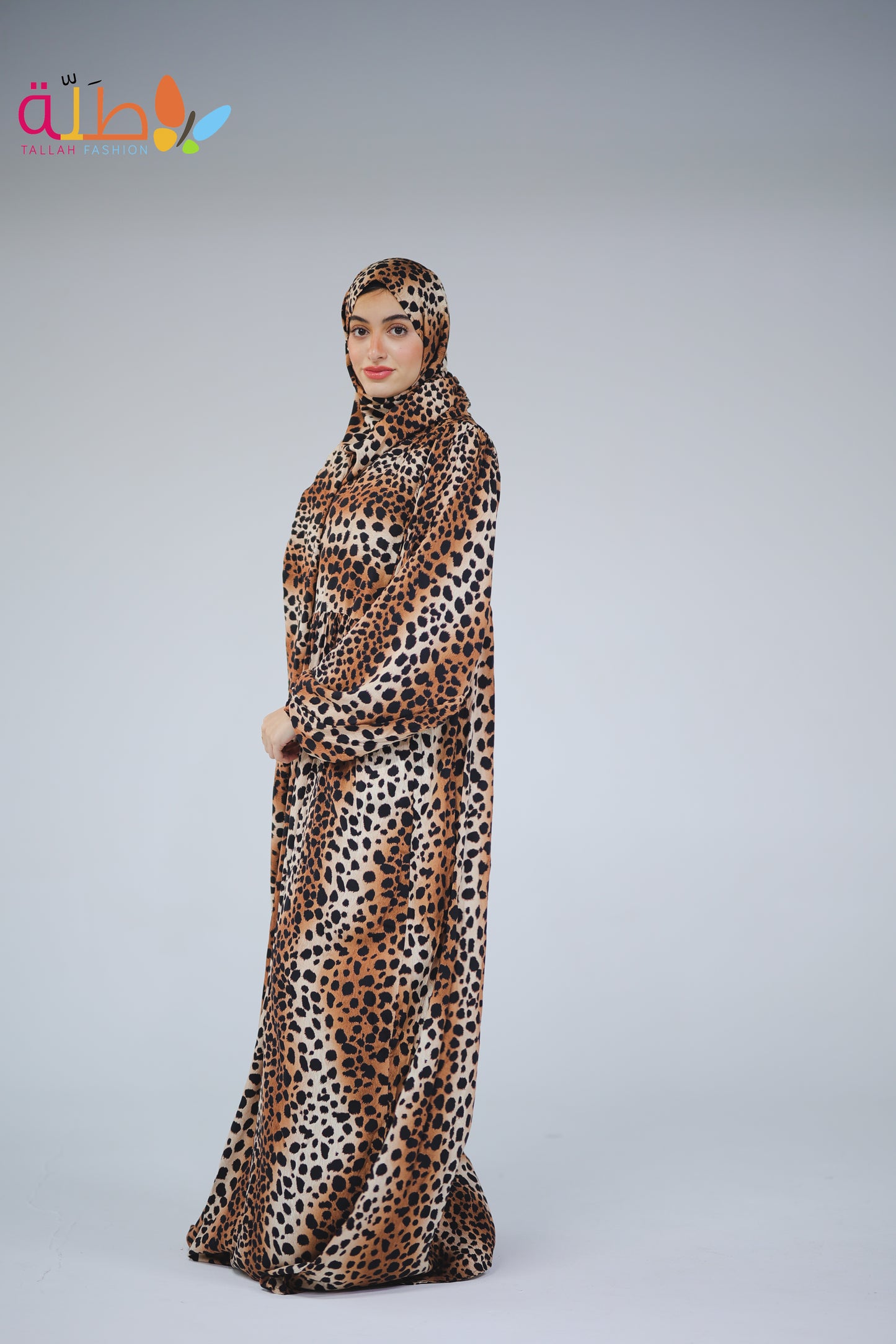 Viscose - brown pattern