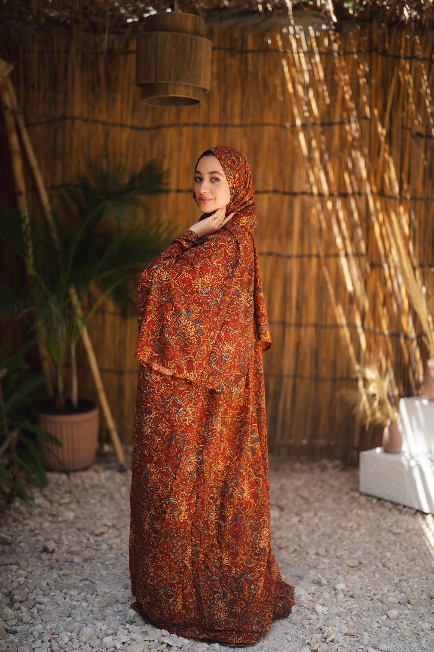 Isdal viscose - orange colorful