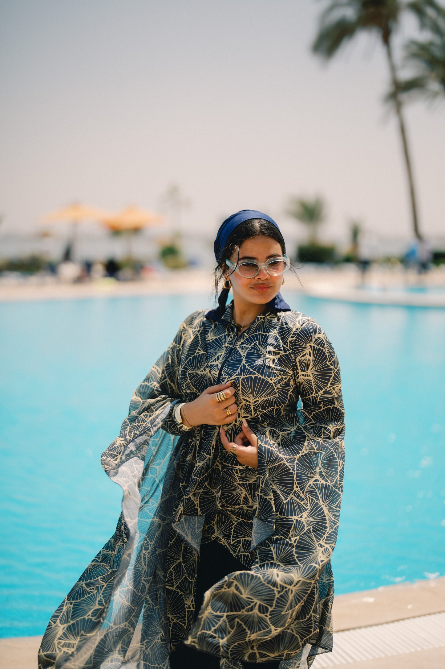 Burkini - black & gold webs