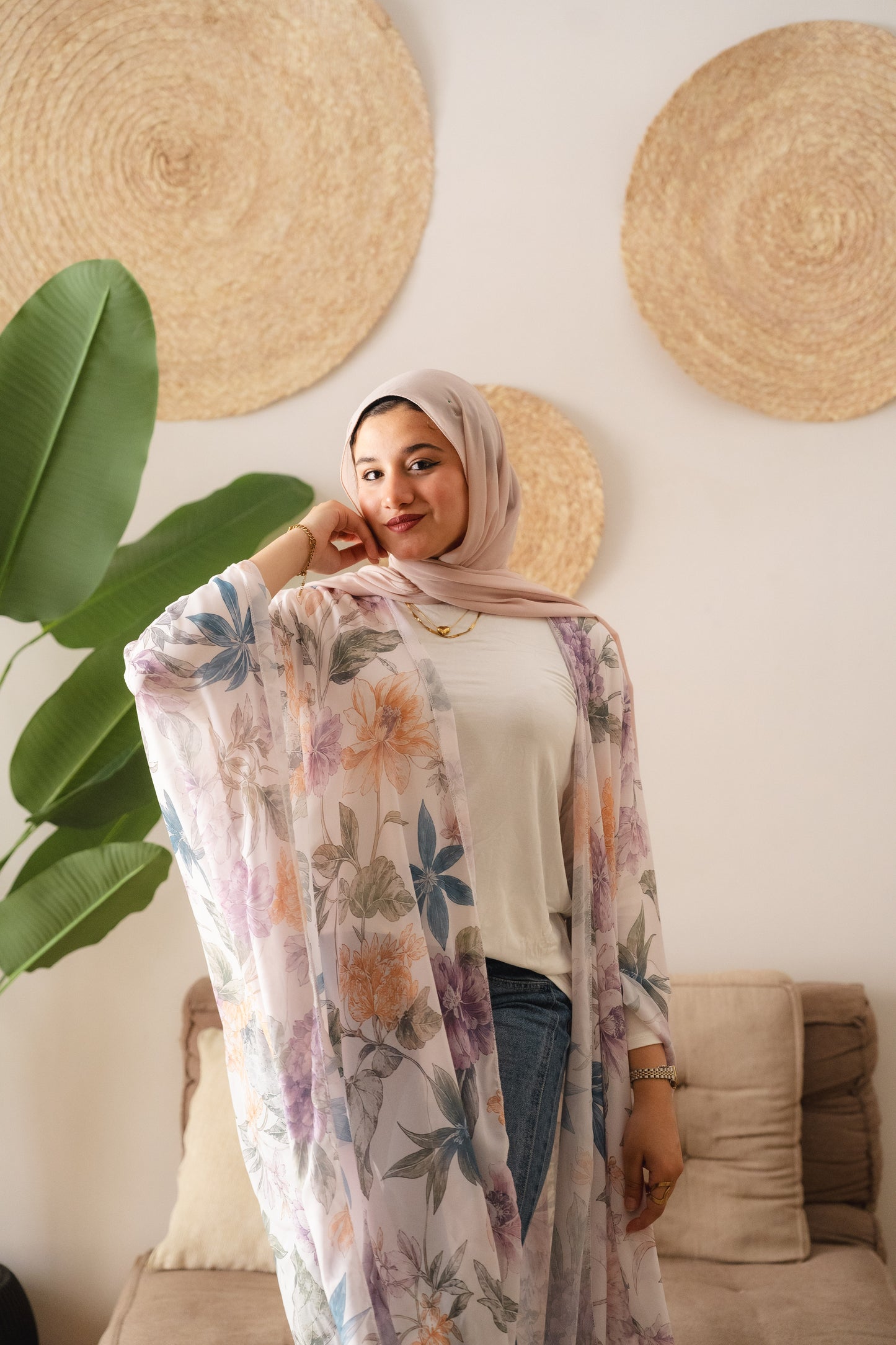 kimono shiffon - floral