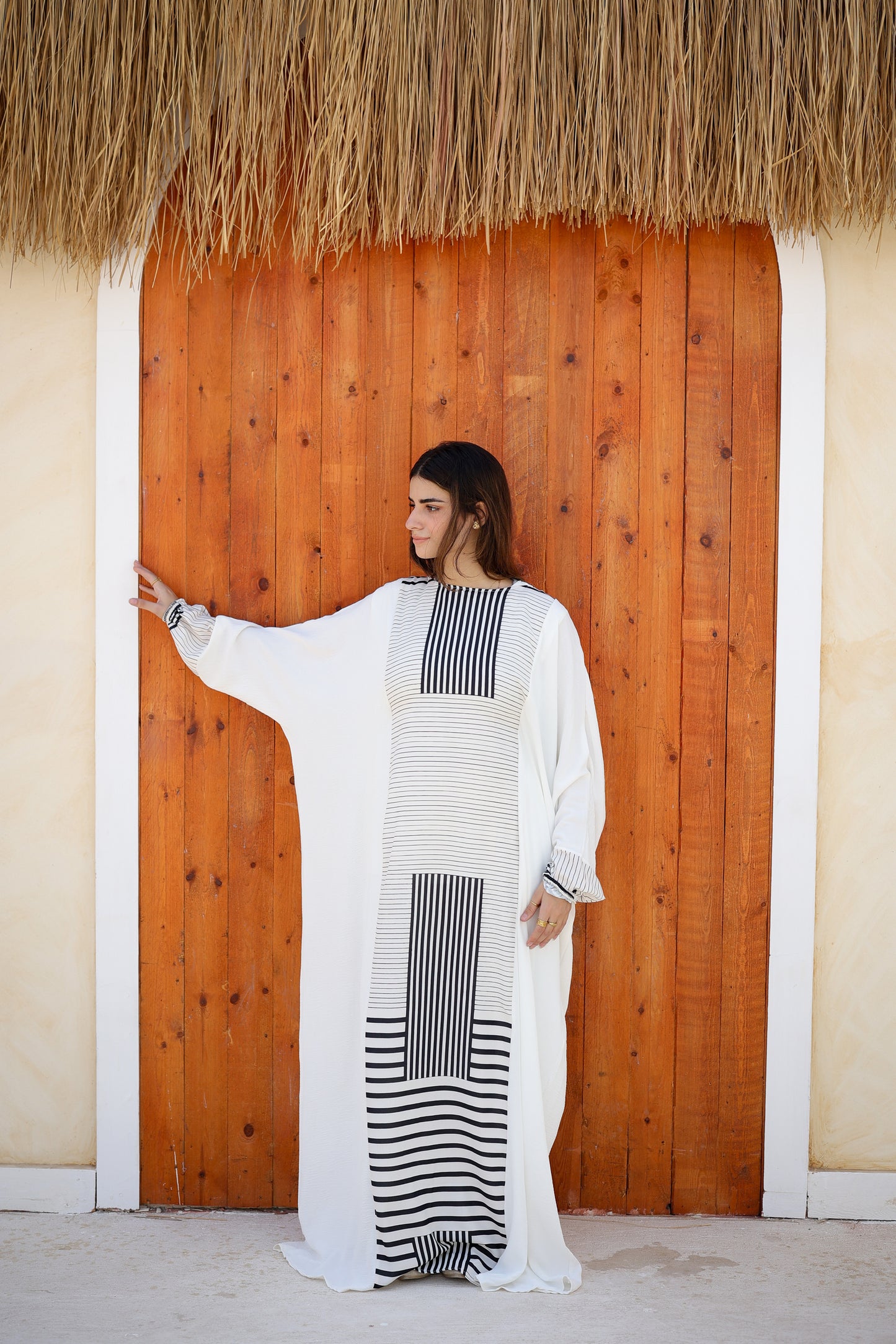 CY Malhfa - white & black pattern