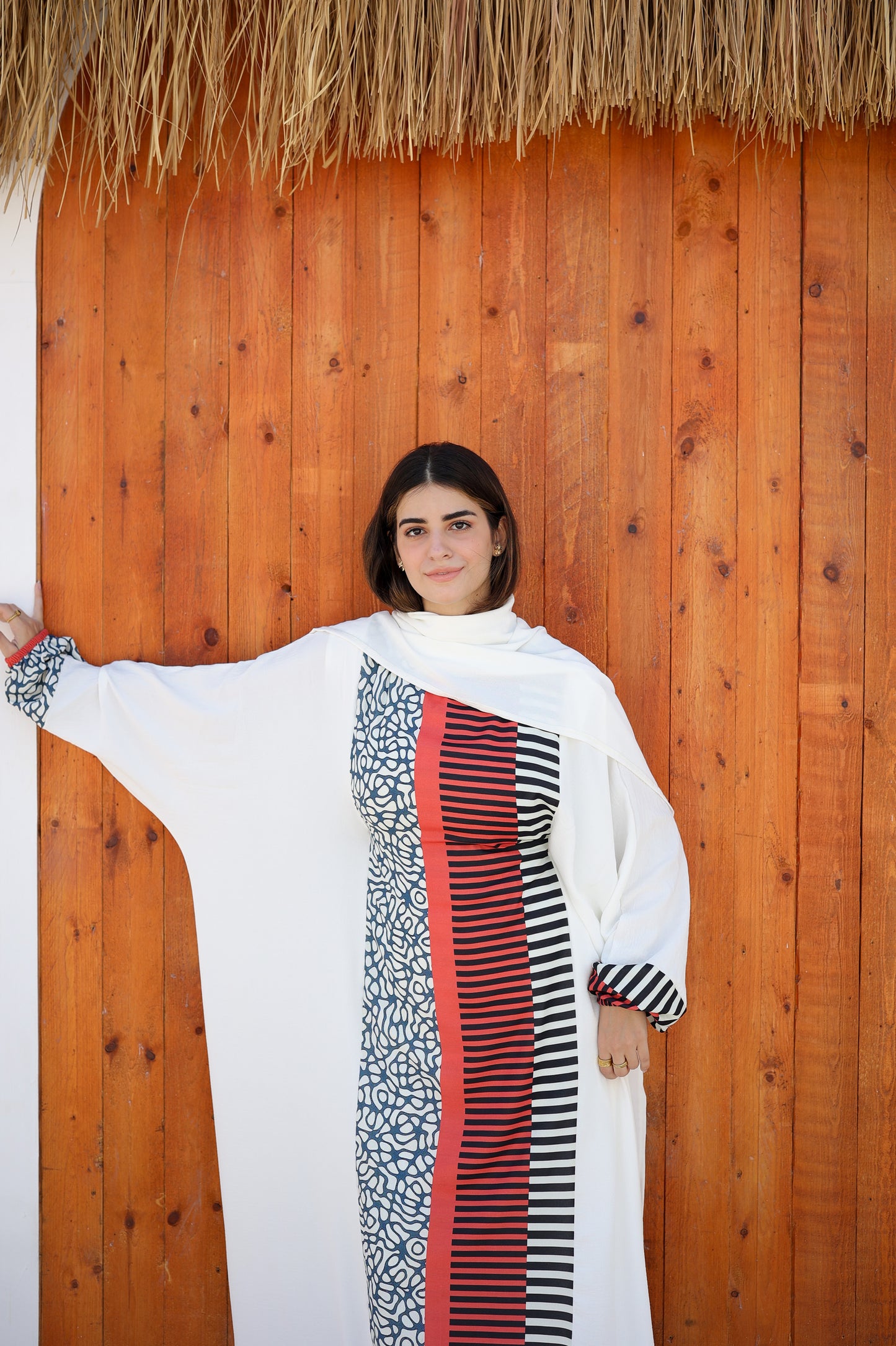 CY Malhfa - white, red & black