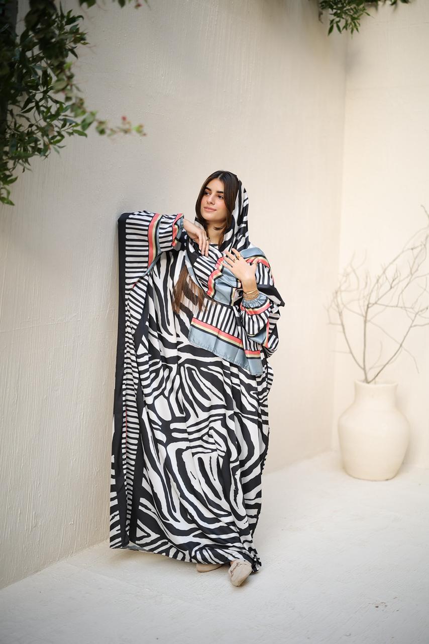 Malhafa satin - zebra