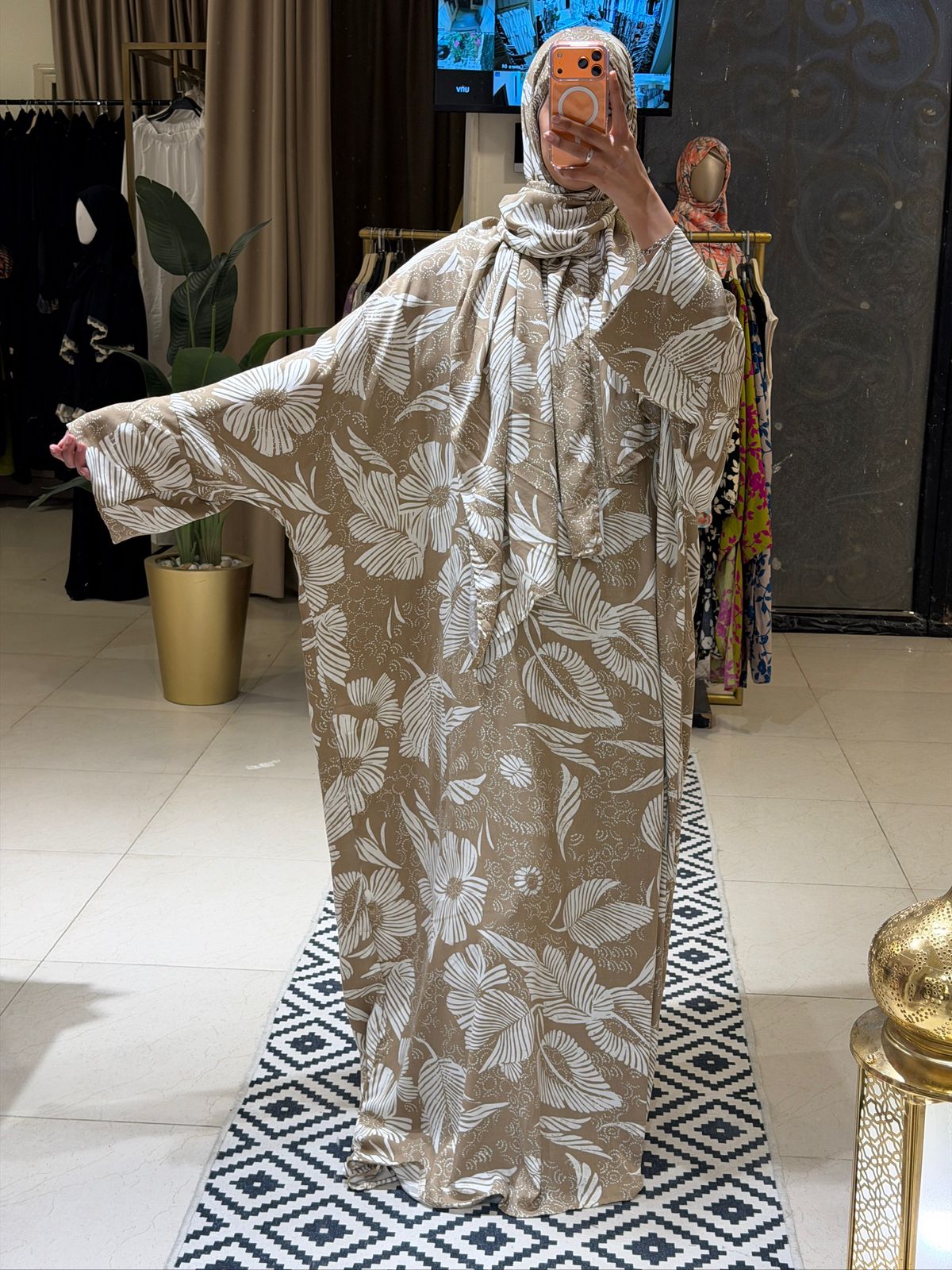 Isdal - viscose gold & white