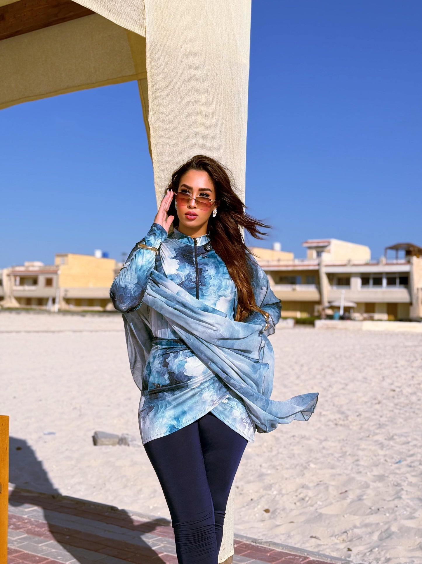 Burkini - blue splash