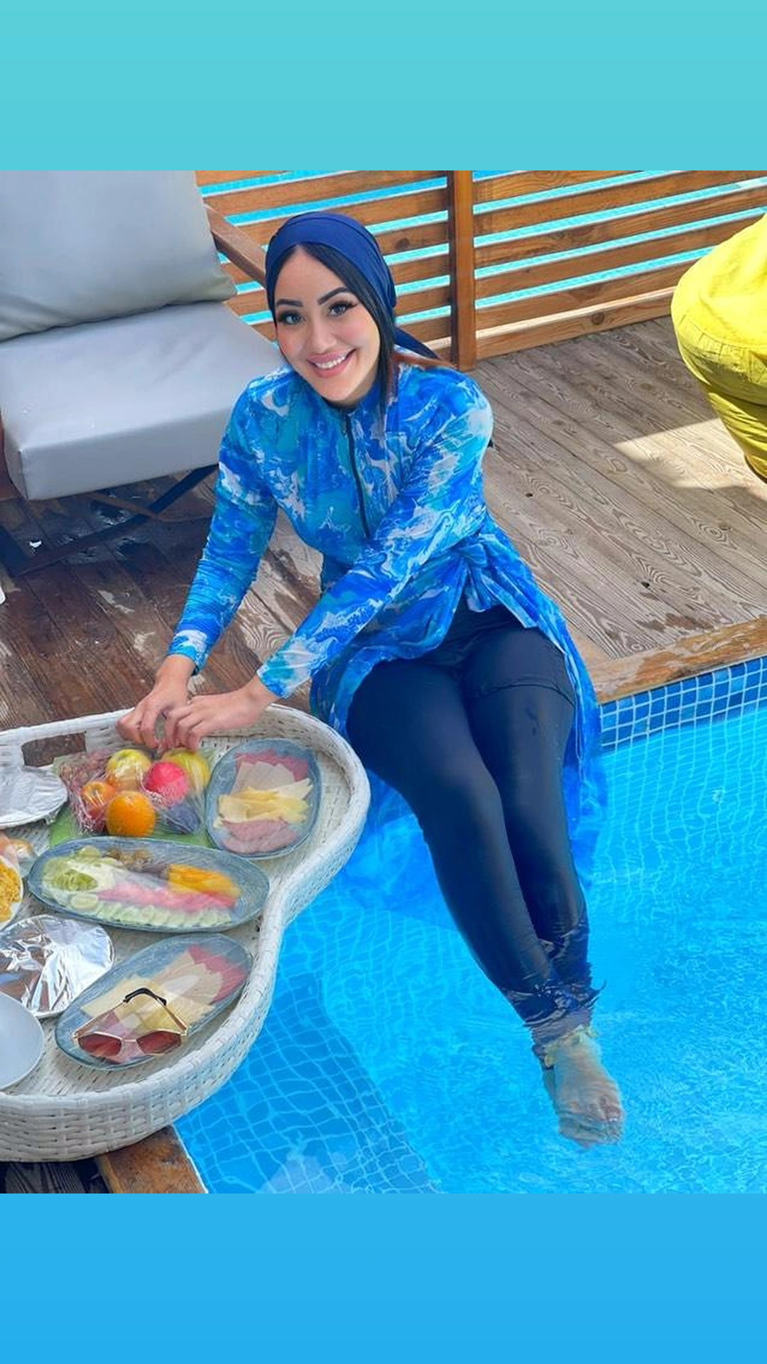 Burkini - ocean baby blue