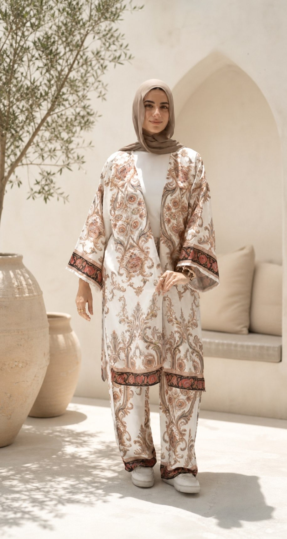 Armani Satin Suit - Ivory Baroque