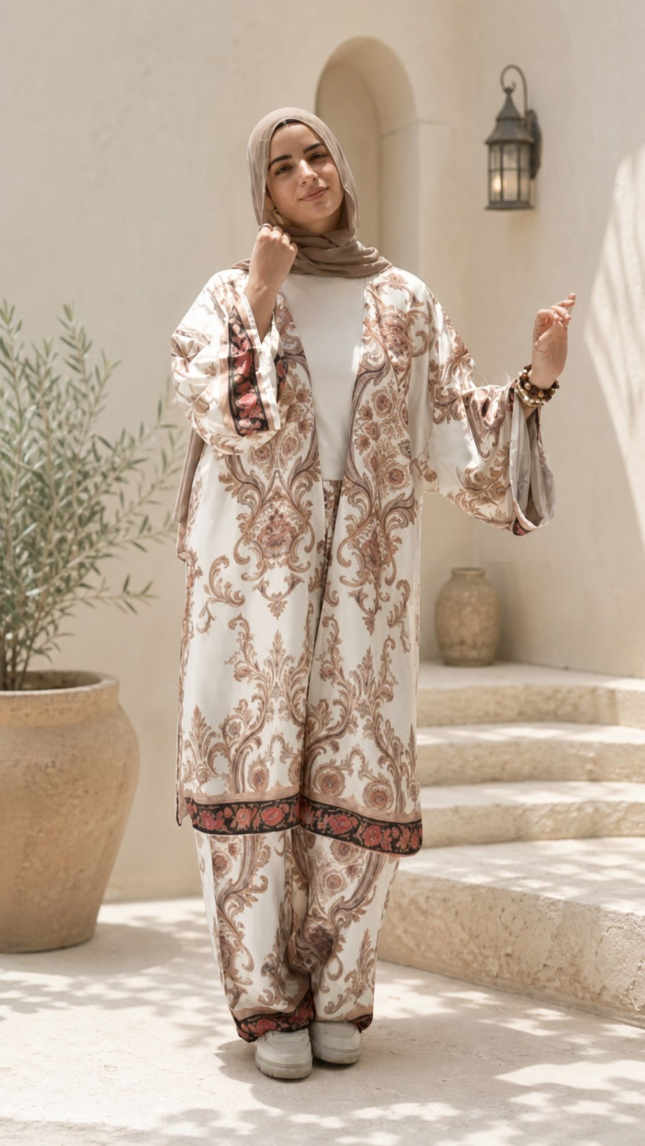 Armani Satin Suit - Ivory Baroque