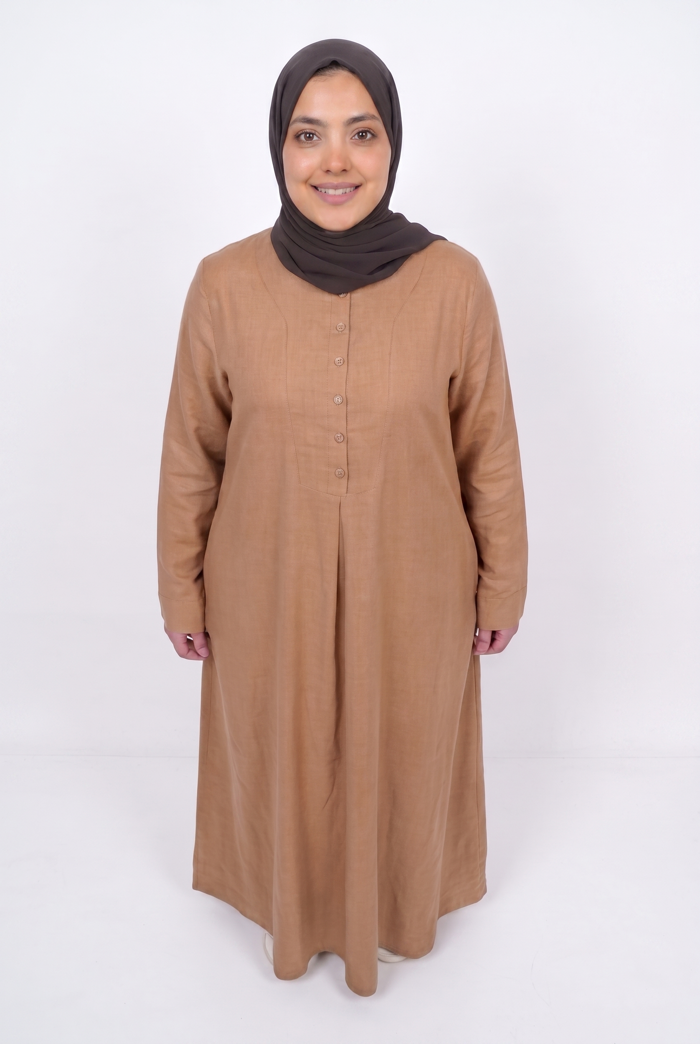 dress - brown