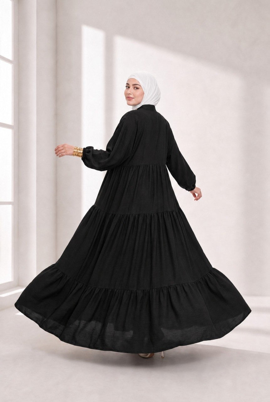 Flow Dress - black