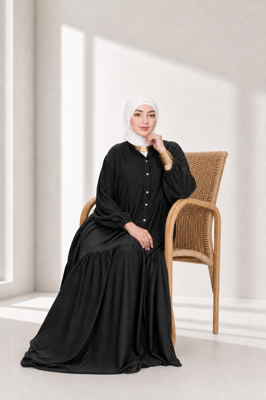 Flow Dress - black