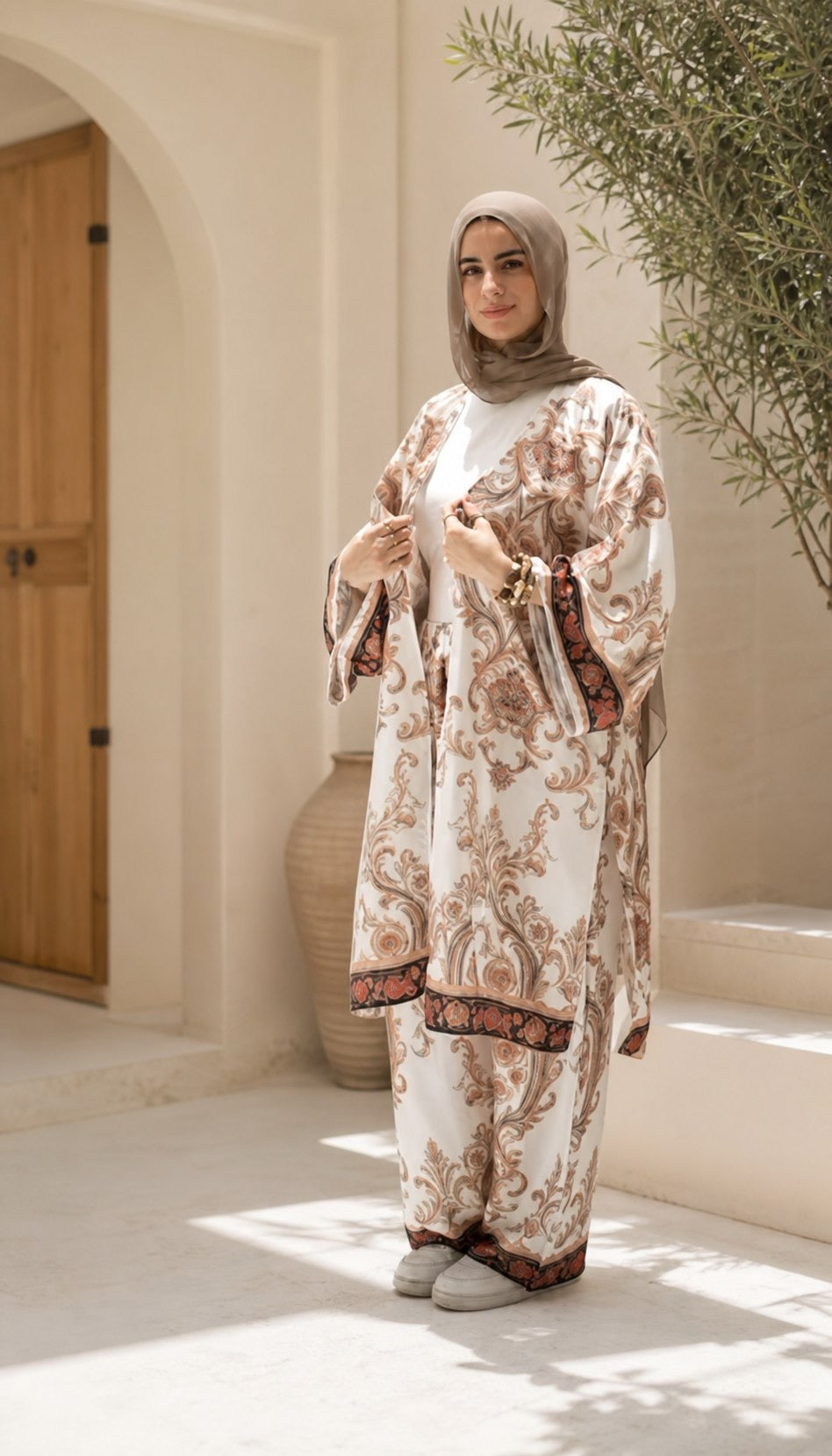 Armani Satin Suit - Ivory Baroque