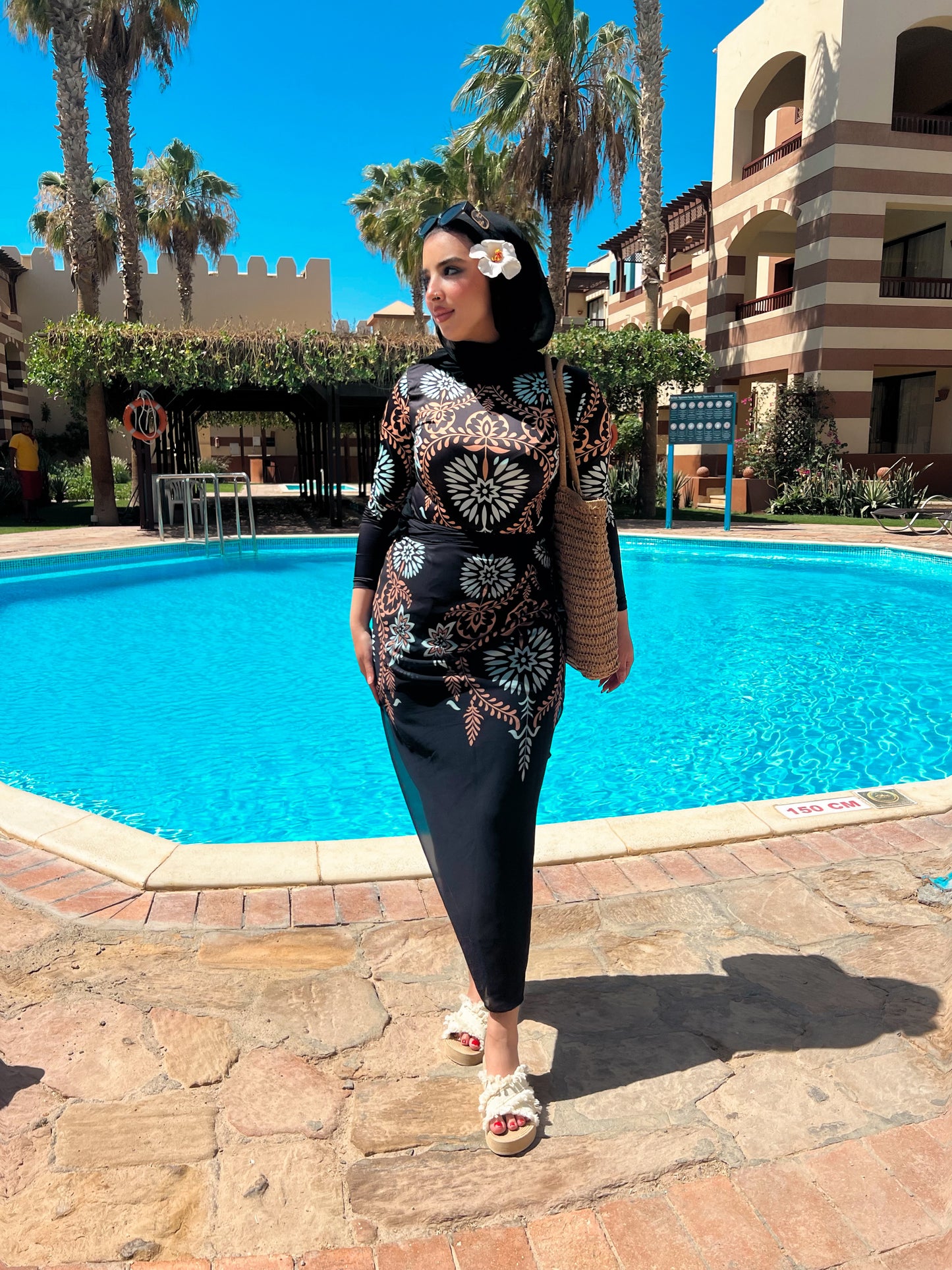 Burkini blue&black