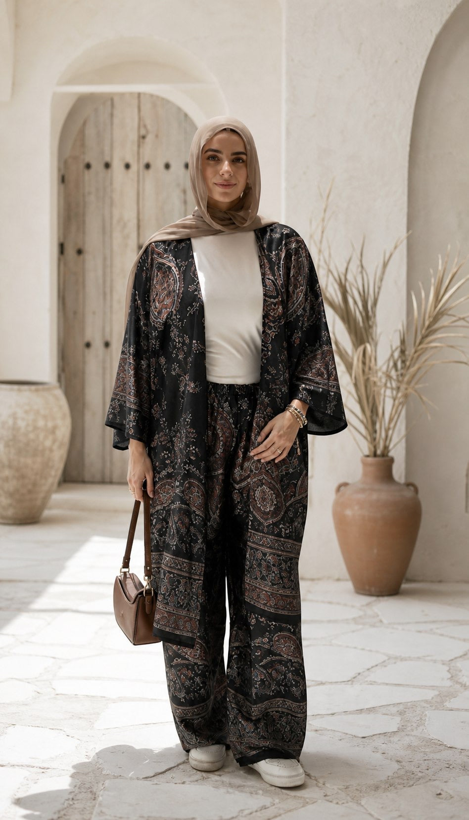 Armani Satin Suit - Baroque Print