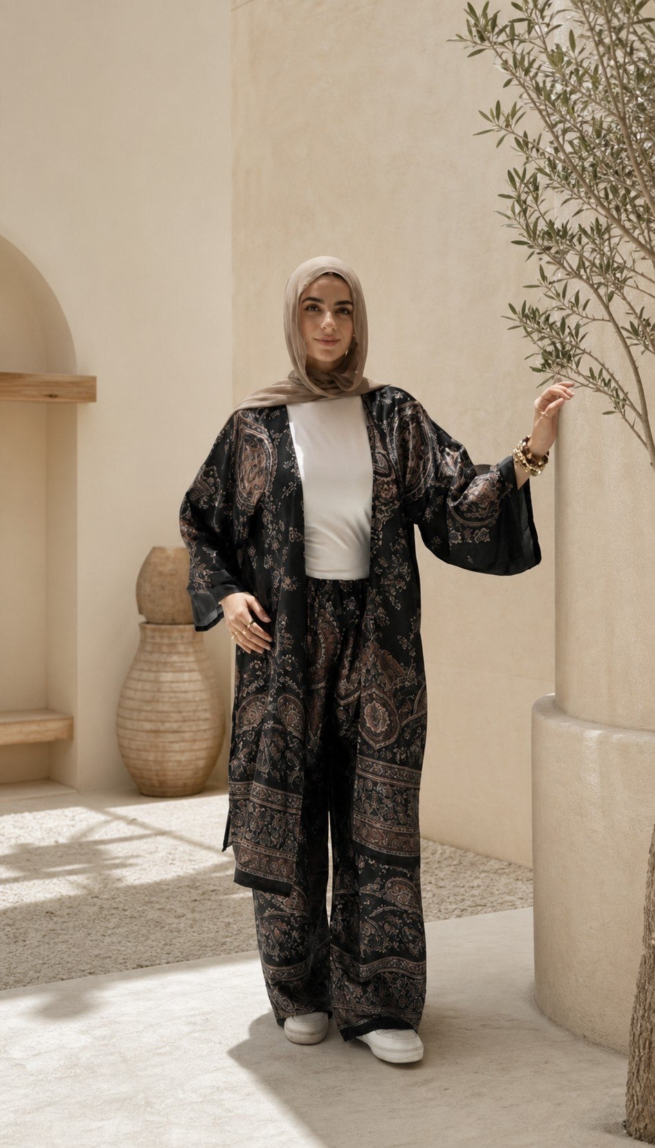 Armani Satin Suit - Baroque Print