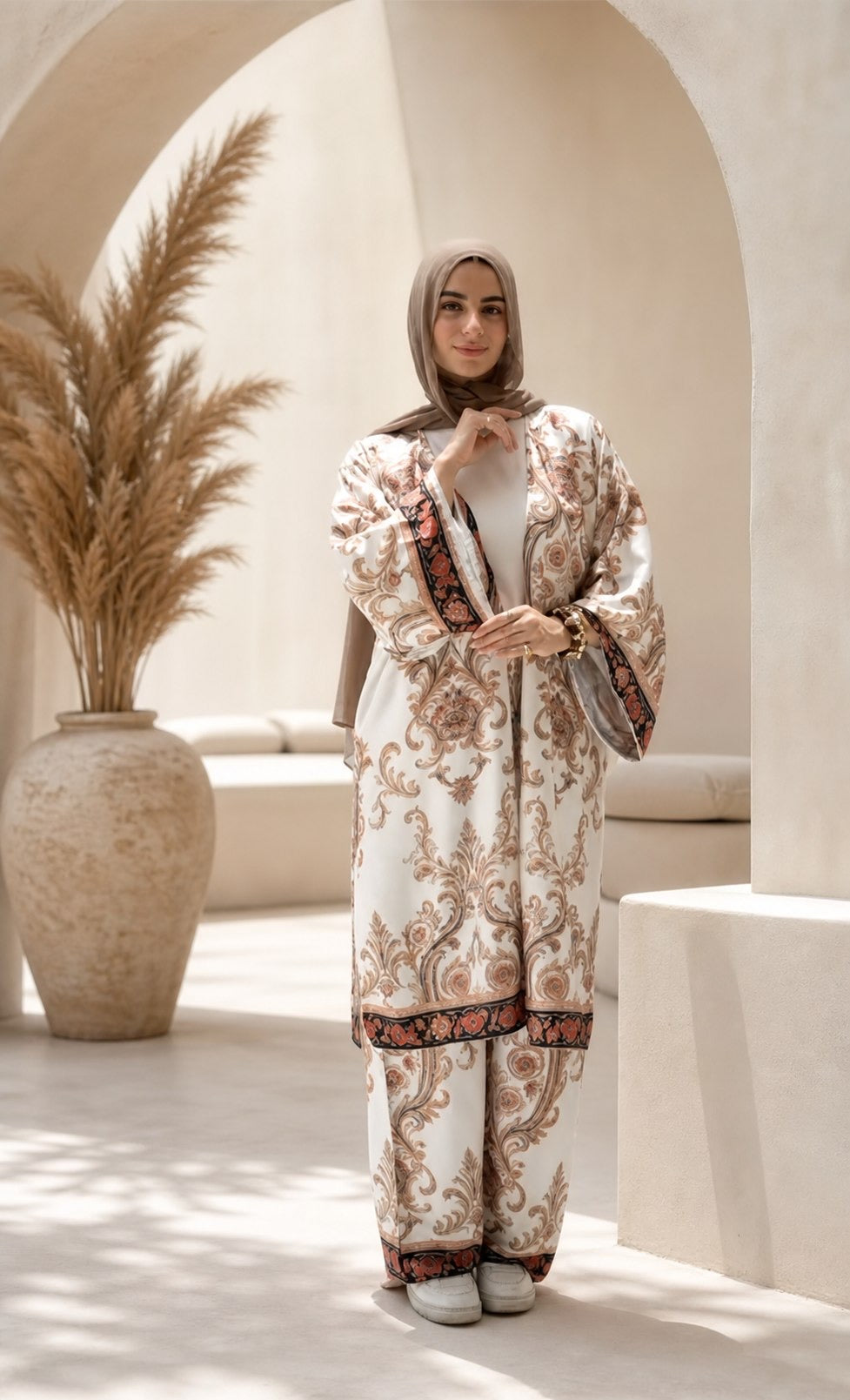 Armani Satin Suit - Ivory Baroque