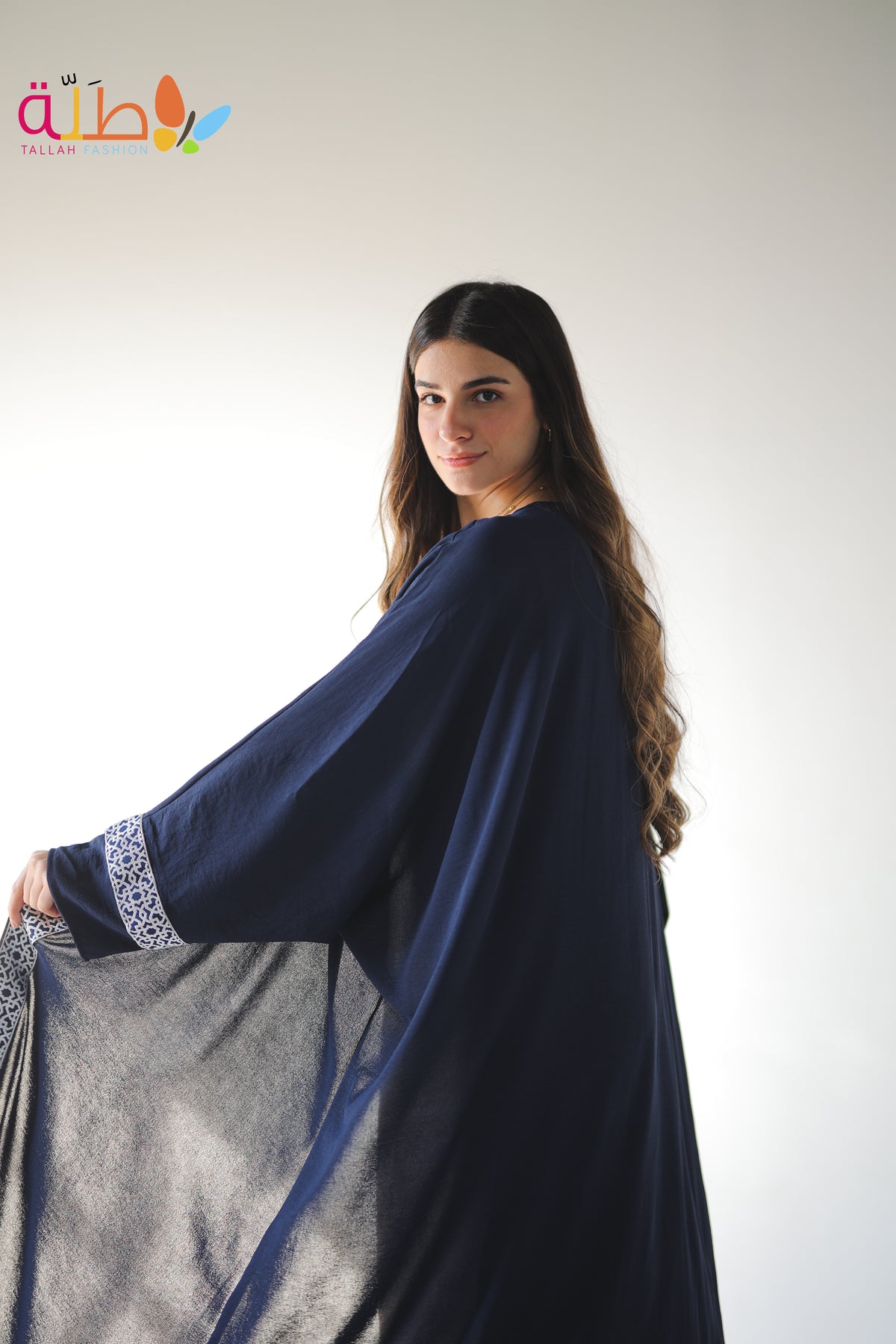 Kaftan without basic - dark blue