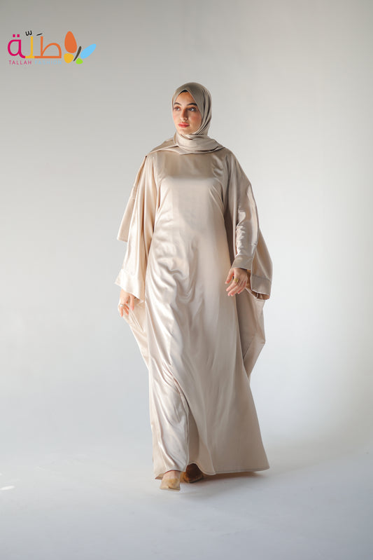 Abaya Satin - beige
