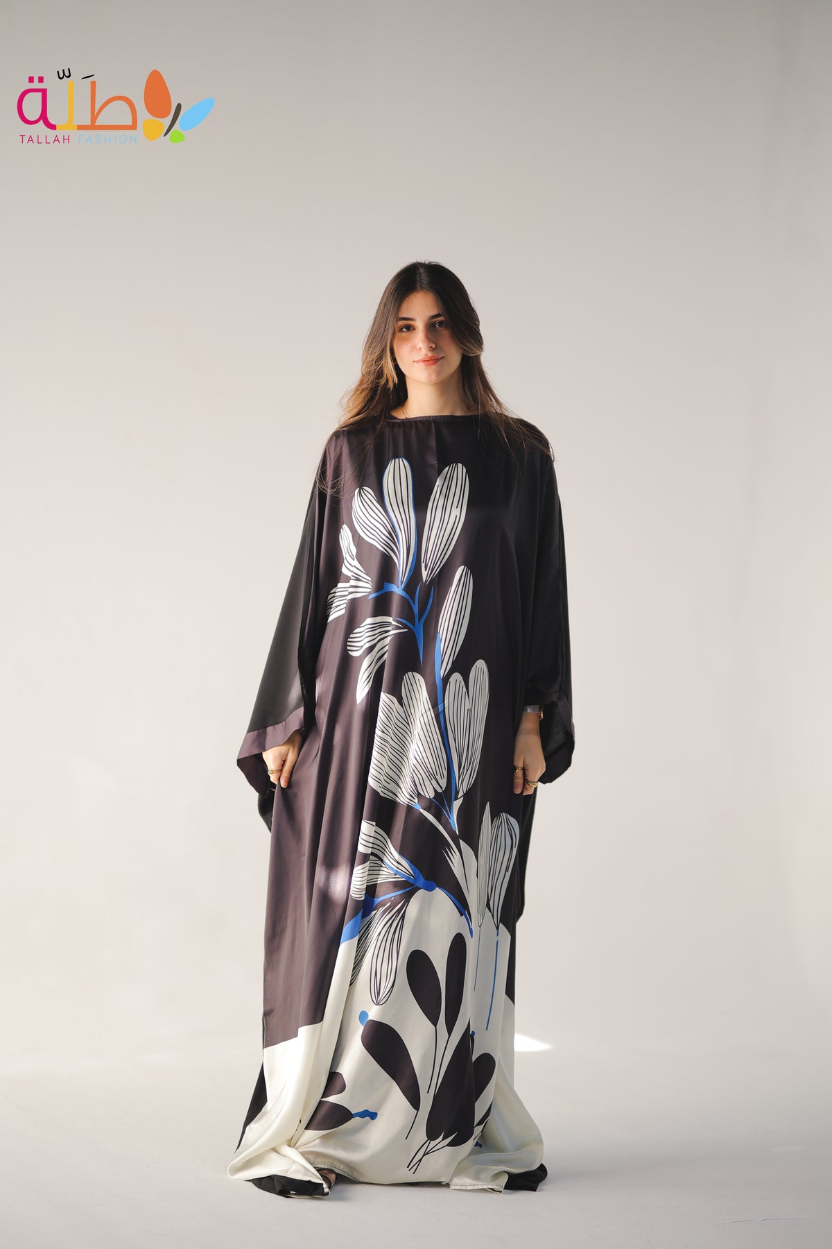 Abaya Mix satin and viscose