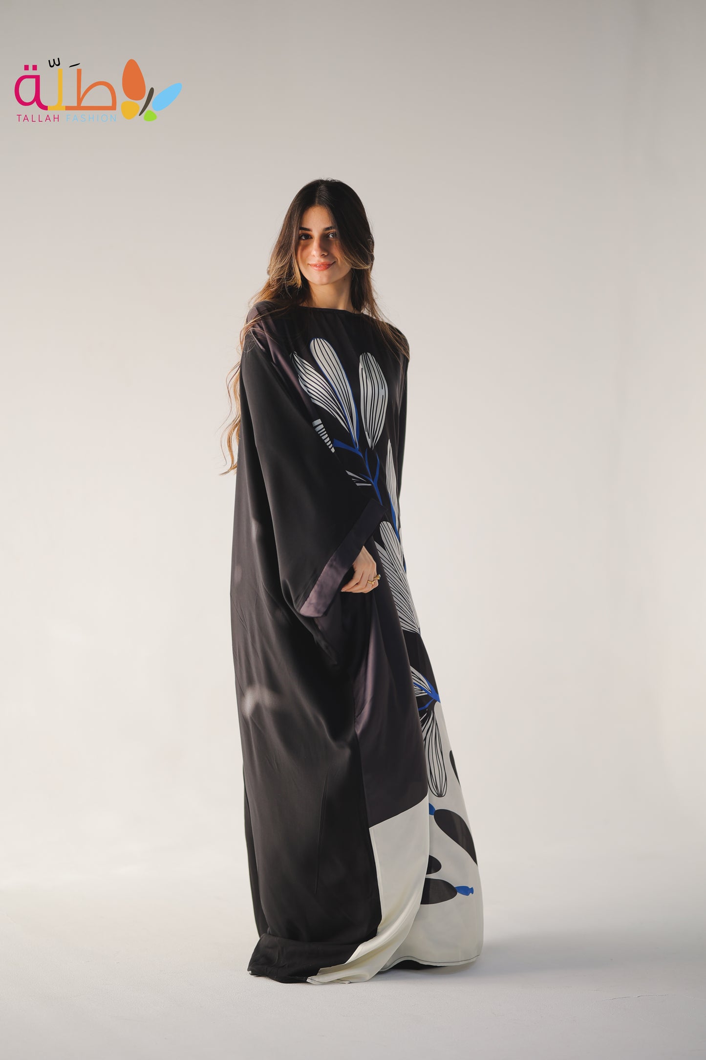 Abaya Mix satin and viscose