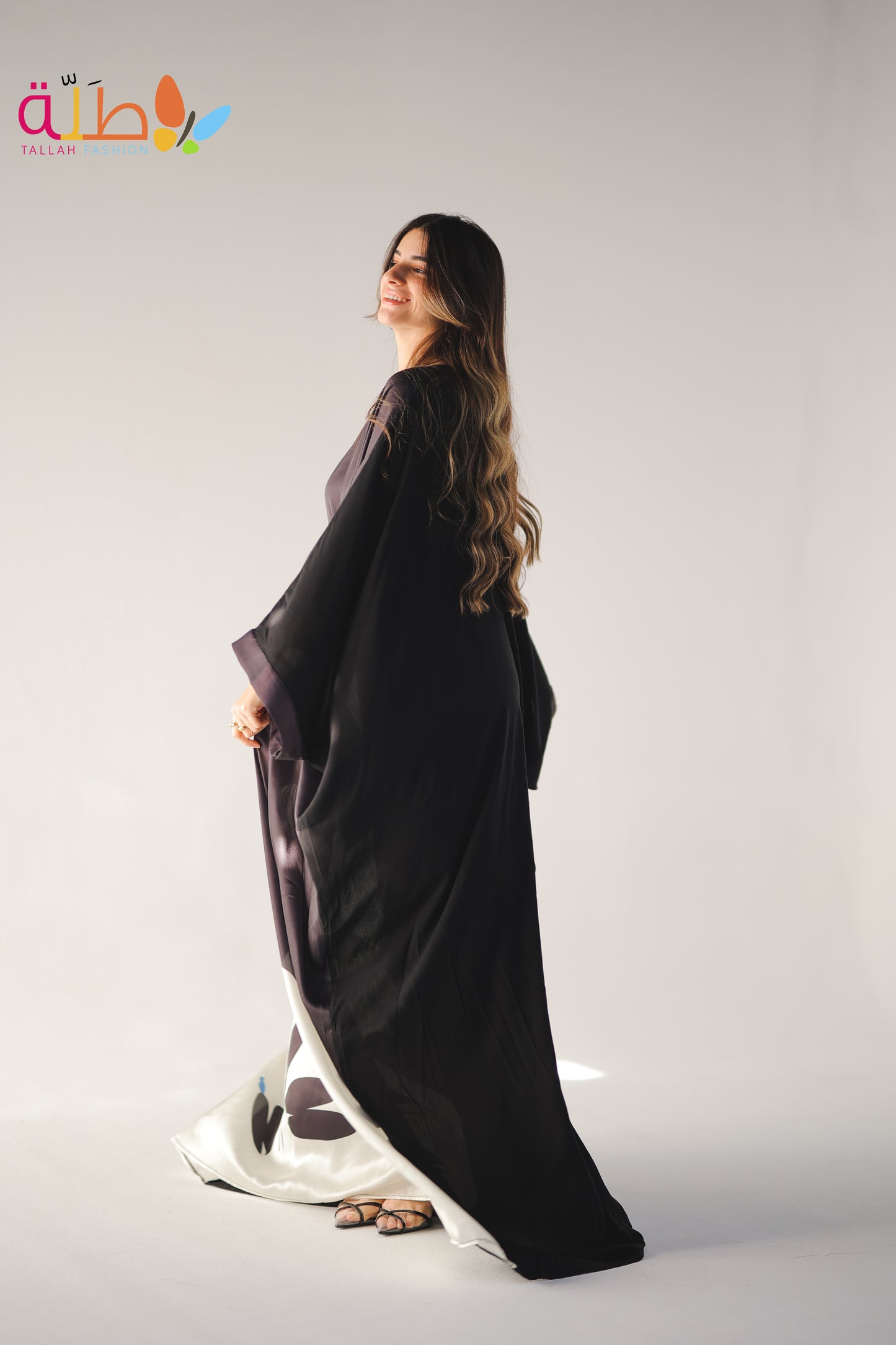 Abaya Mix satin and viscose
