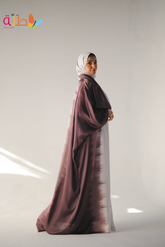 Malhafa Satin - half brown half white