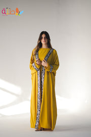 Kaftan without basic- yellow