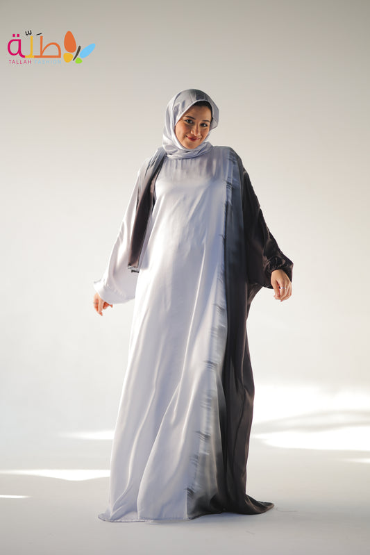 Malhafa Satin - black & white