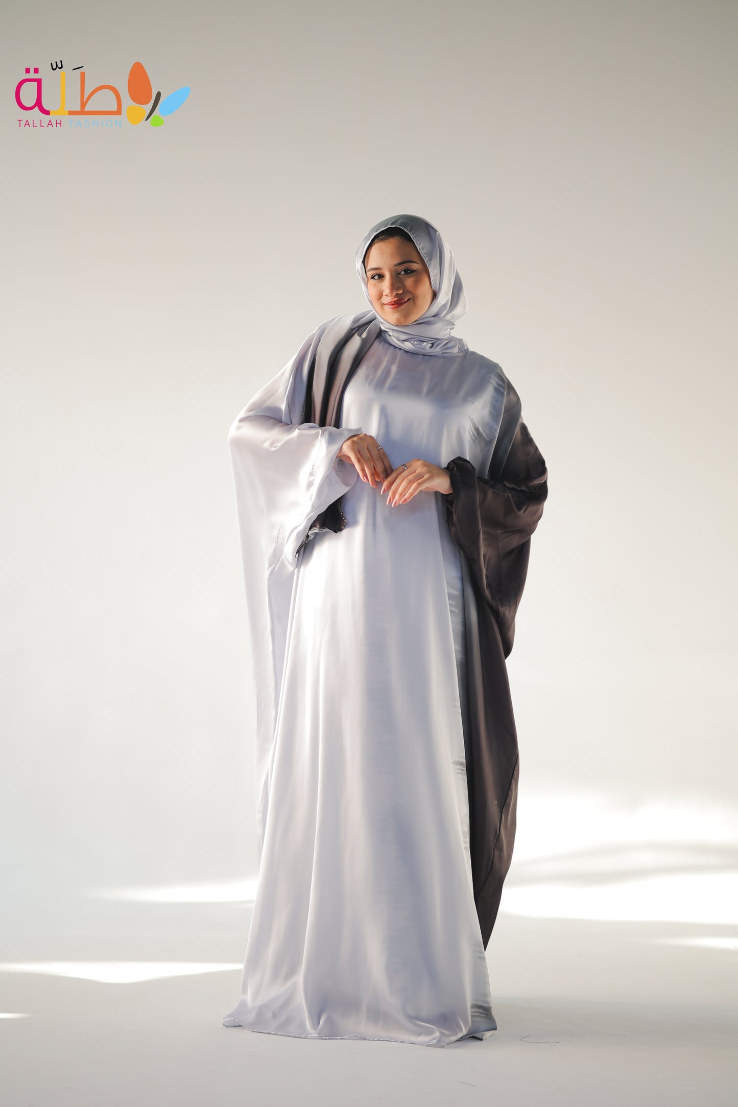 Malhafa Satin - black & white