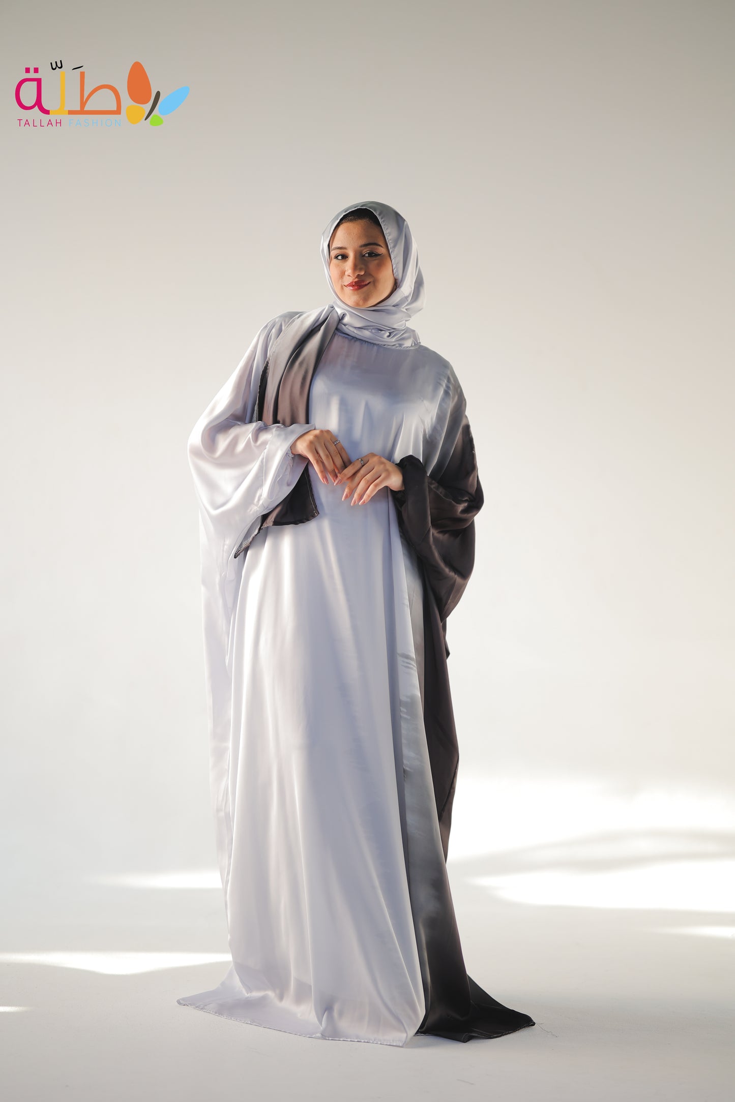Malhafa Satin - black & white