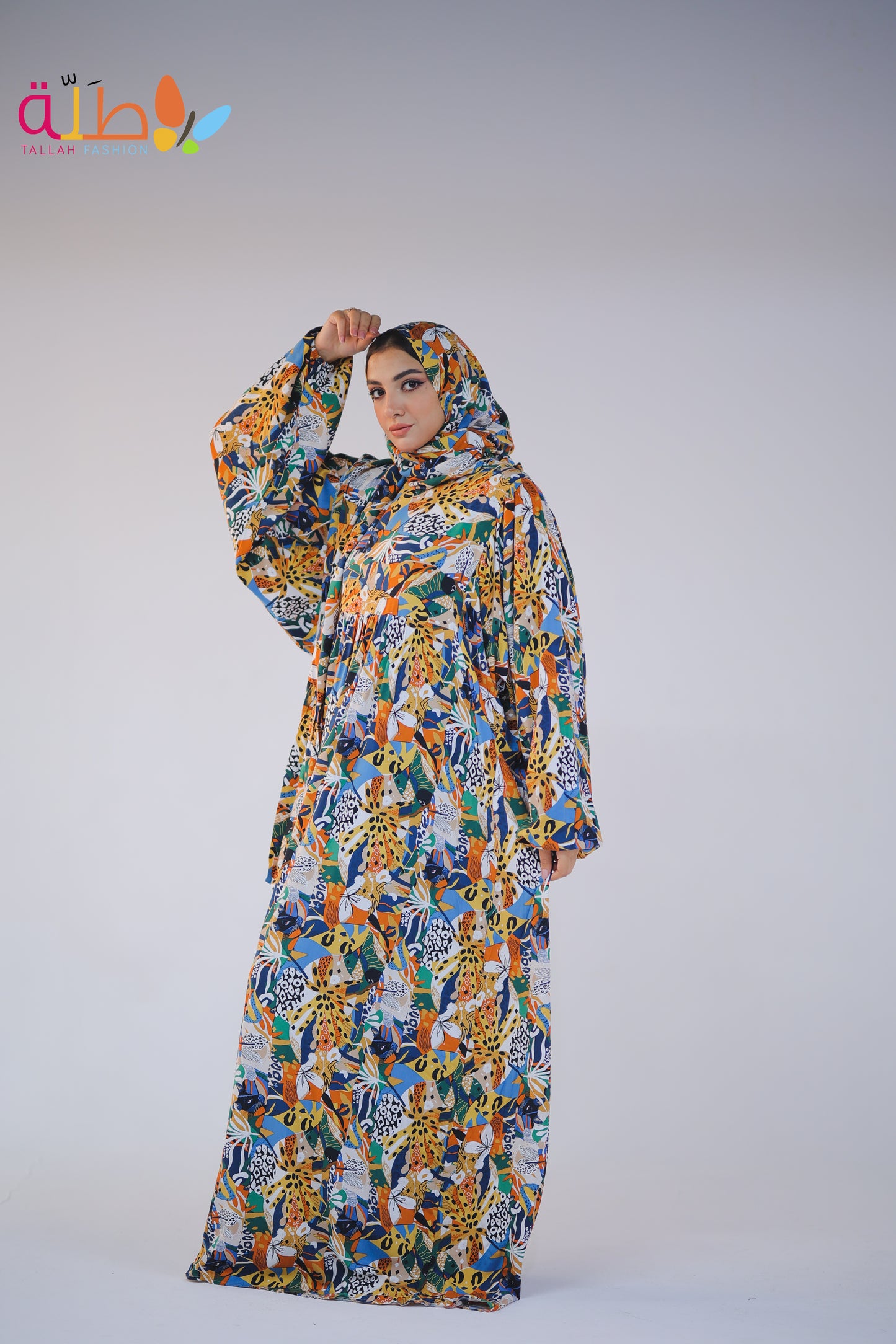Viscose - colorful pattern