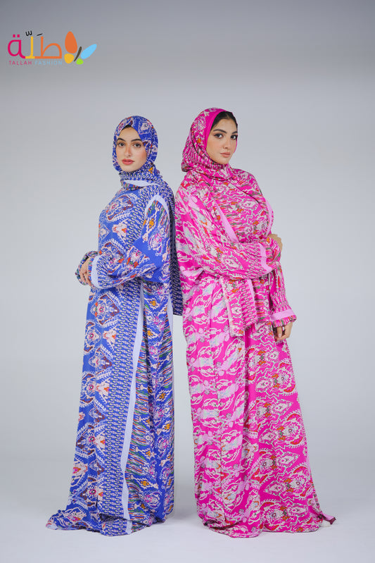 Viscose - pink pattern