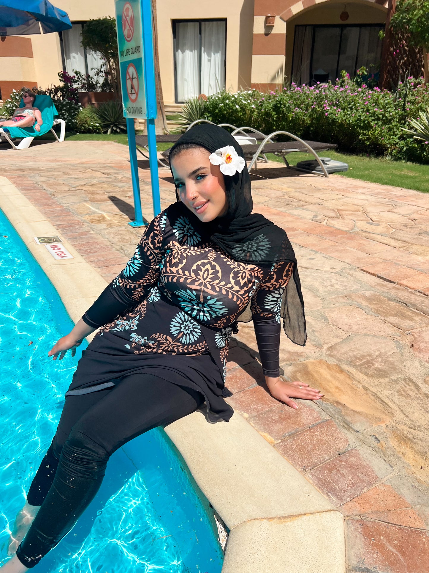 Burkini blue&black