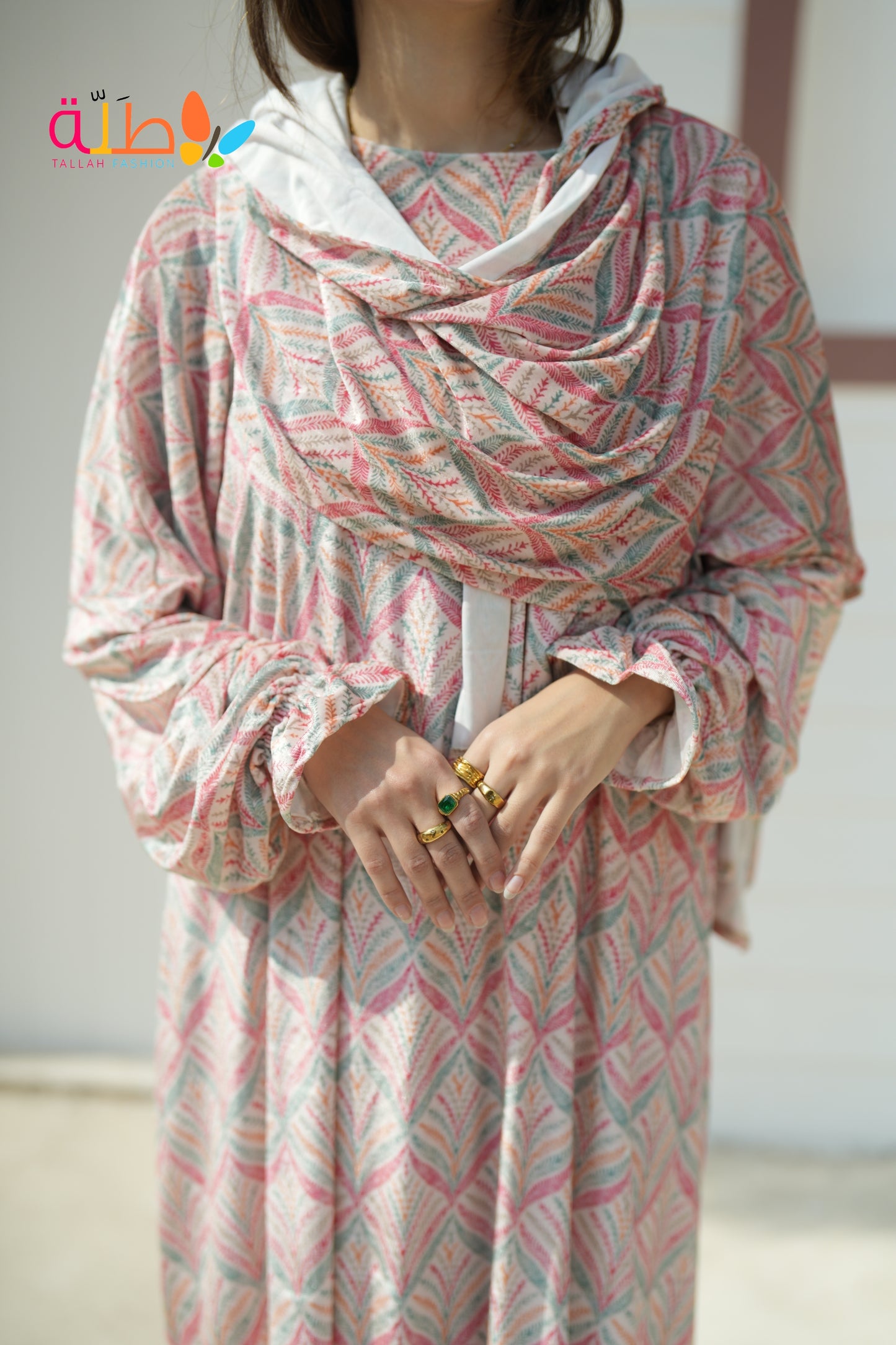 Velvet isdal - pink pattern