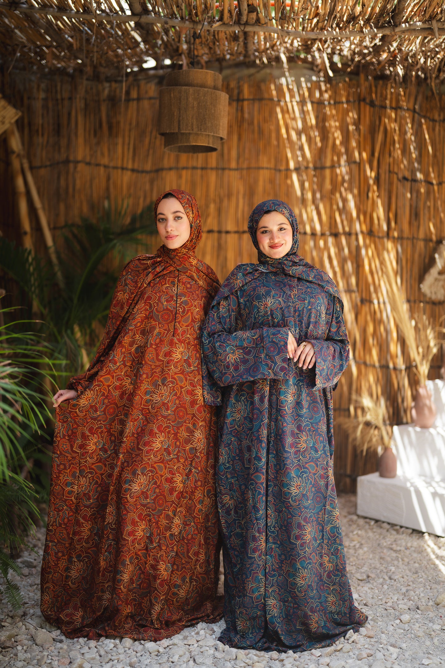 Isdal viscose - colorful dark blue