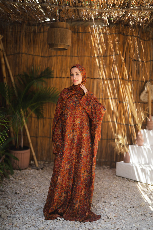 Isdal viscose - orange colorful