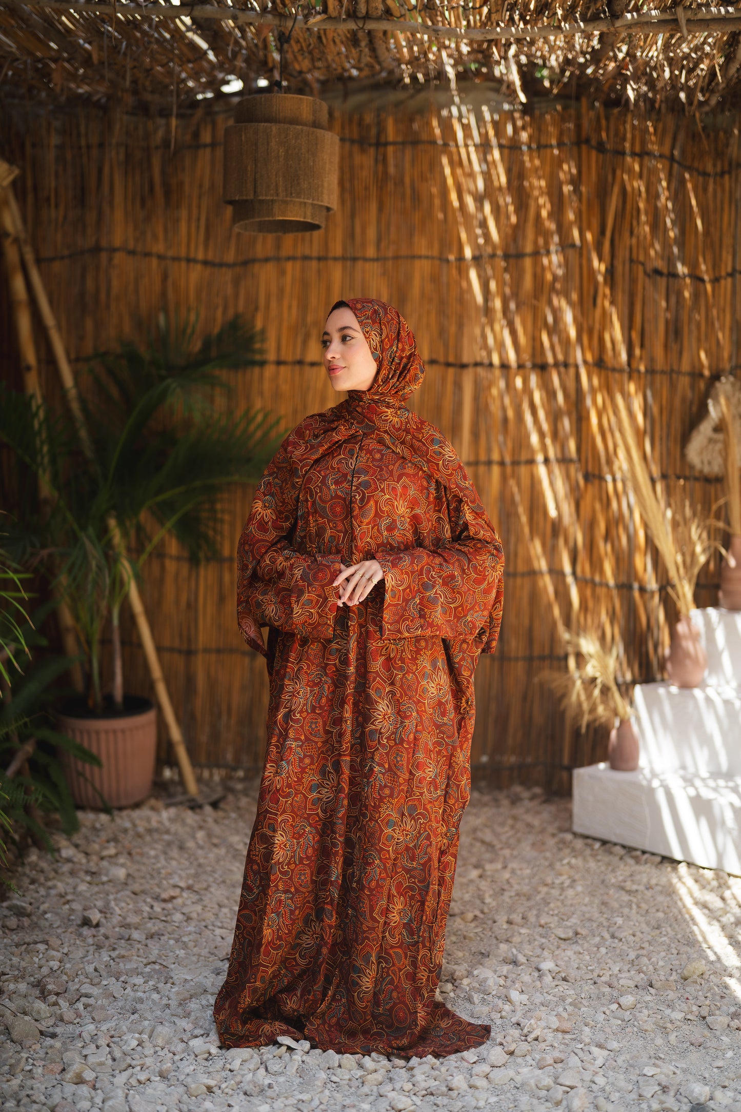Isdal viscose - orange colorful