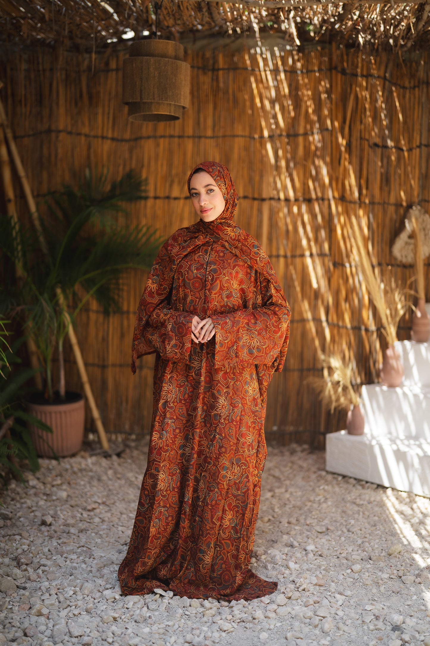 Isdal viscose - orange colorful