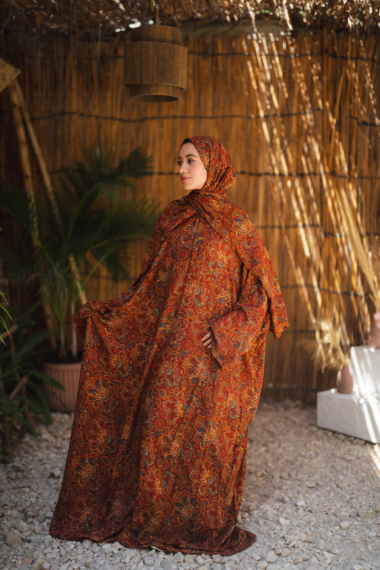 Isdal viscose - orange colorful