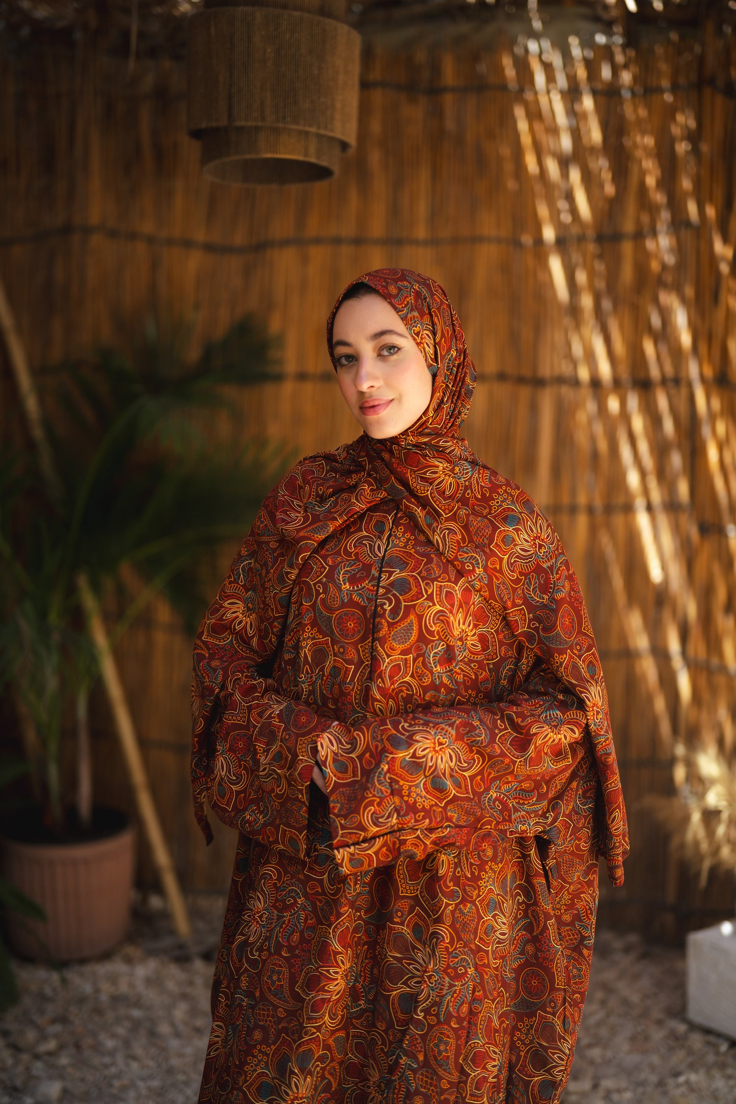 Isdal viscose - orange colorful