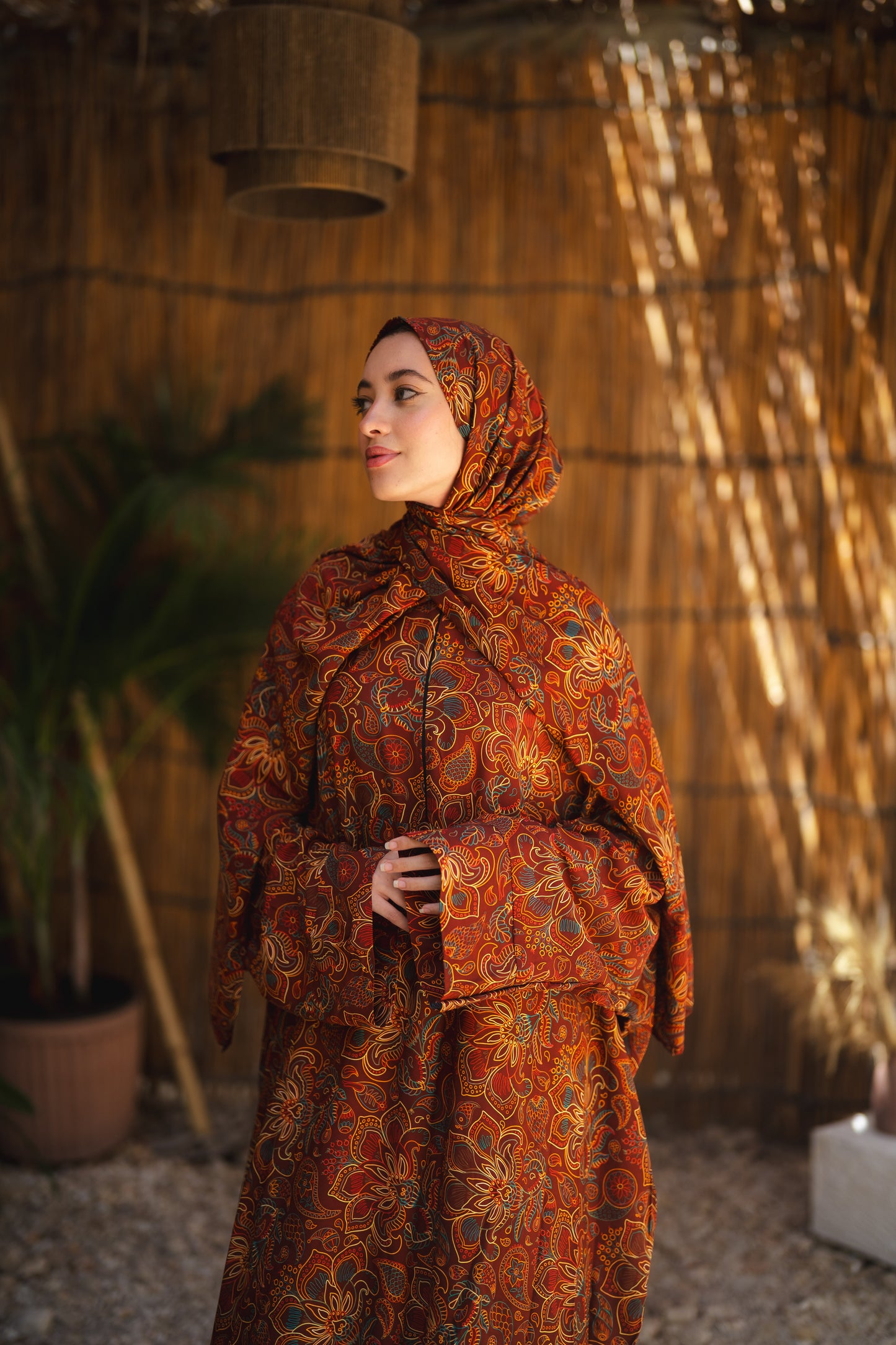 Isdal viscose - orange colorful