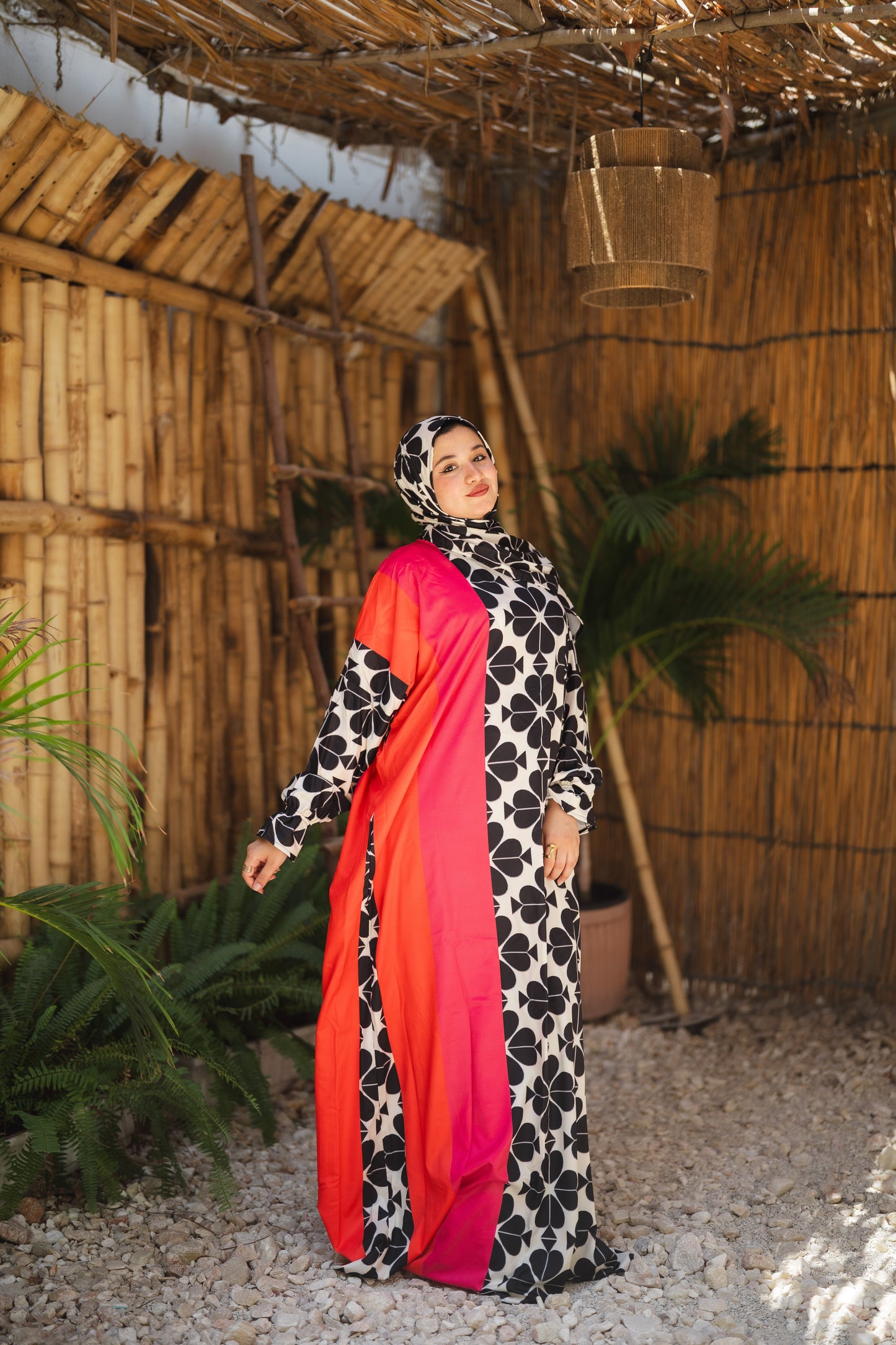 esdal soft masbrad - red & hexagons