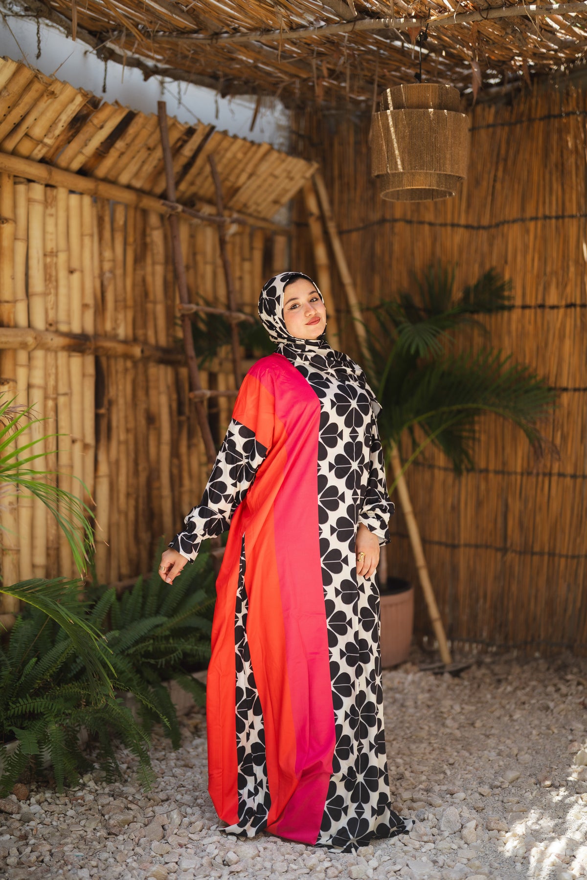 esdal soft masbrad - red & hexagons