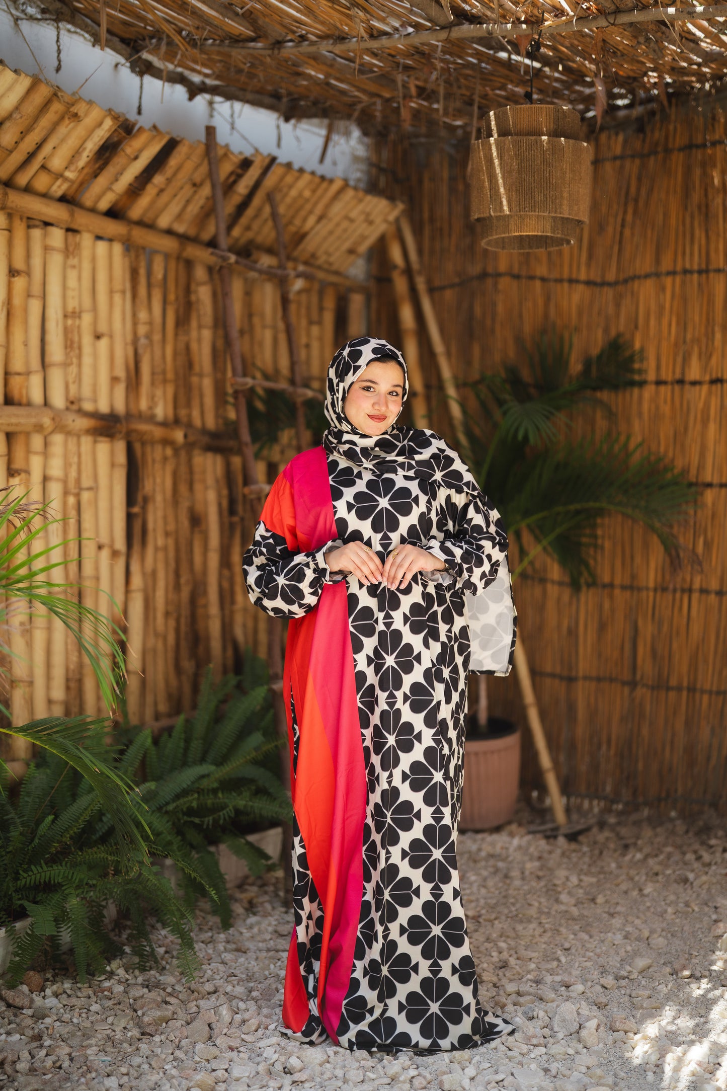esdal soft masbrad - red & hexagons