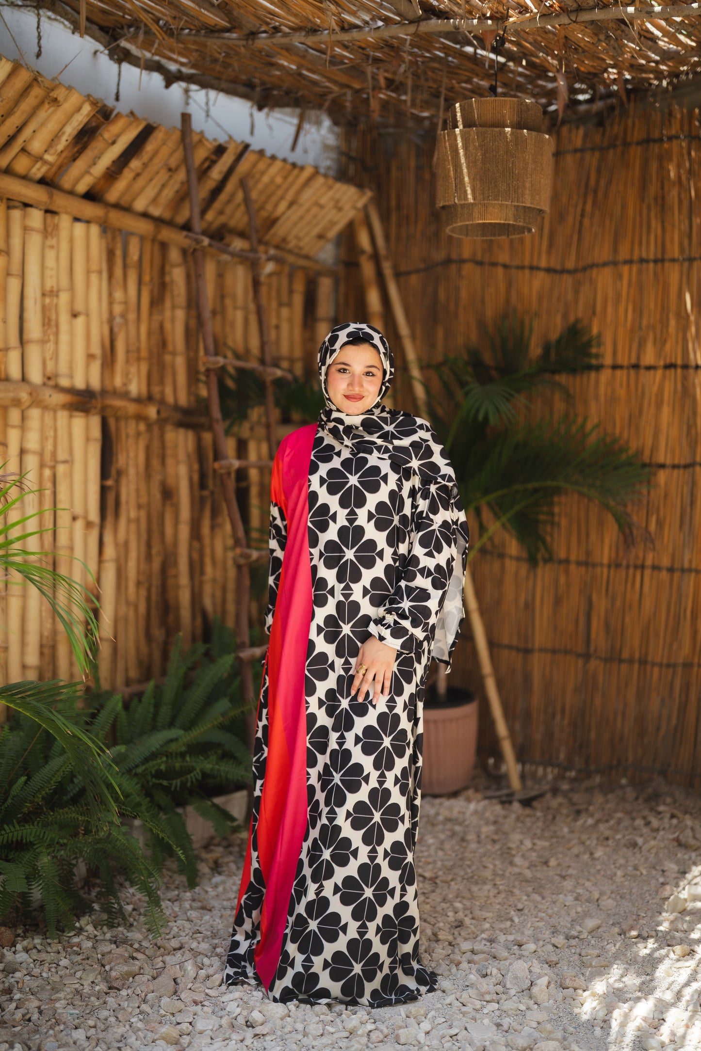 esdal soft masbrad - red & hexagons