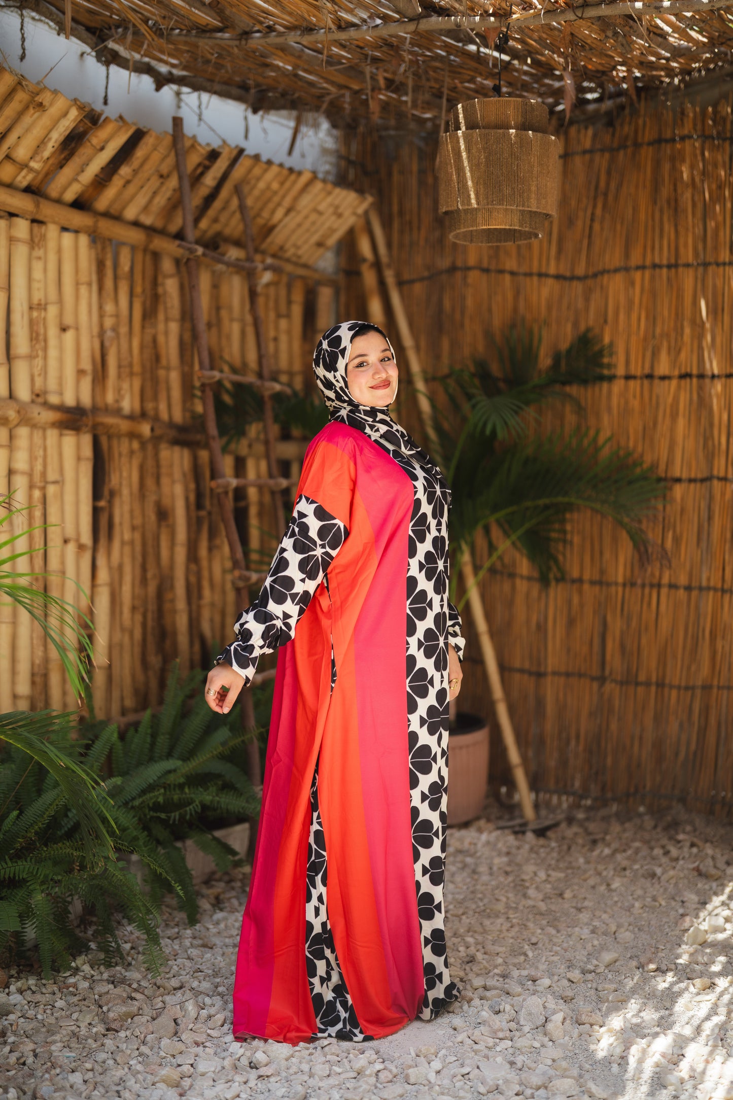 esdal soft masbrad - red & hexagons