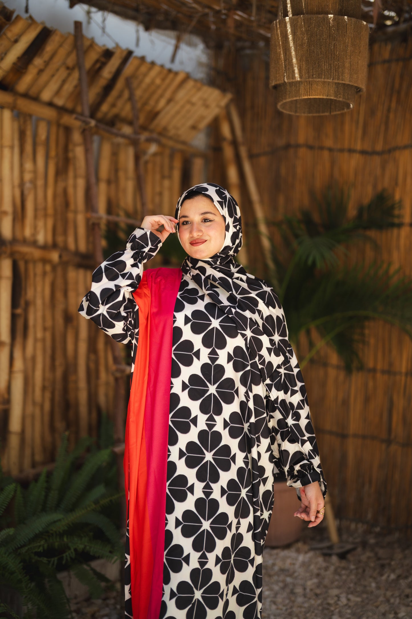 esdal soft masbrad - red & hexagons
